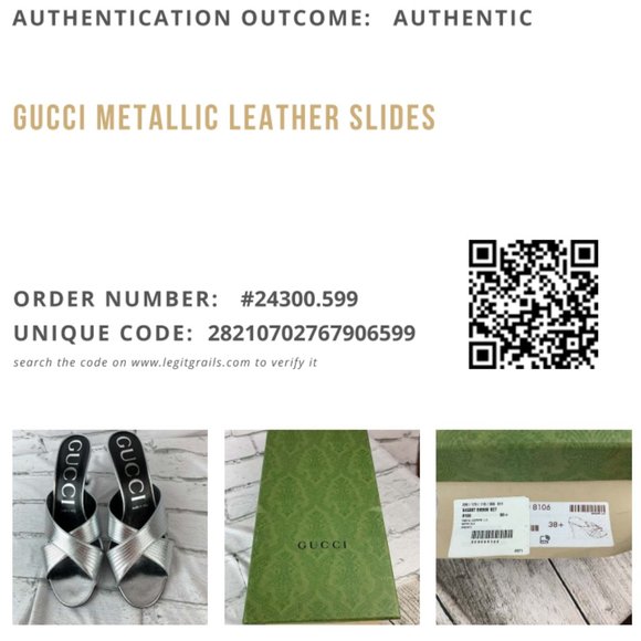 New In Box Gucci 80mm Metallic-Finish Leather Sandals In Women's Size EU 38.5 - Picture 15 of 15